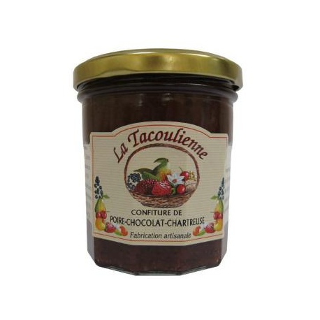 Confiture de poire, chocolat, Chartreuse (220g)