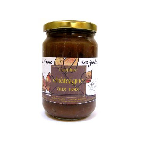 Confiture de châtaigne bio aux noix 5% (370g)