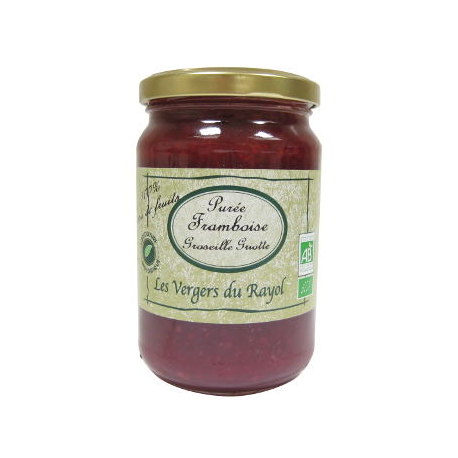 Purée tartinable framboise / groseille / griotte bio (320g)