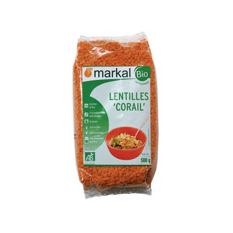 Lentilles rouges corail (500g)