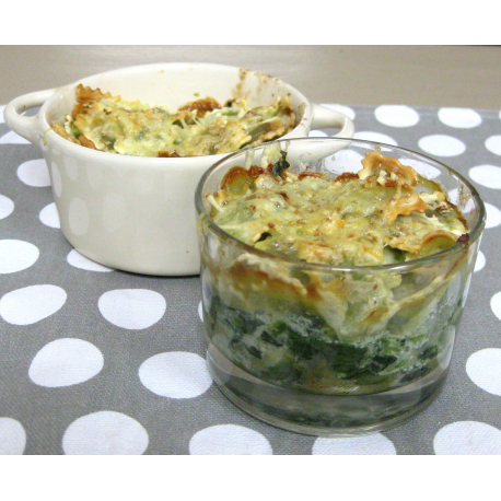 Gratin de ravioles aux blettes