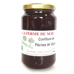 Confiture de pêche de vigne bio (430g)