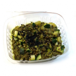 Dhal de lentilles vertes à la coco, courgette et gingembre (plat, 1 personne)