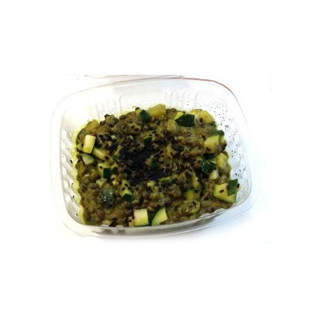 Dhal de lentilles vertes à la coco, courgette et gingembre (plat, 1 personne)